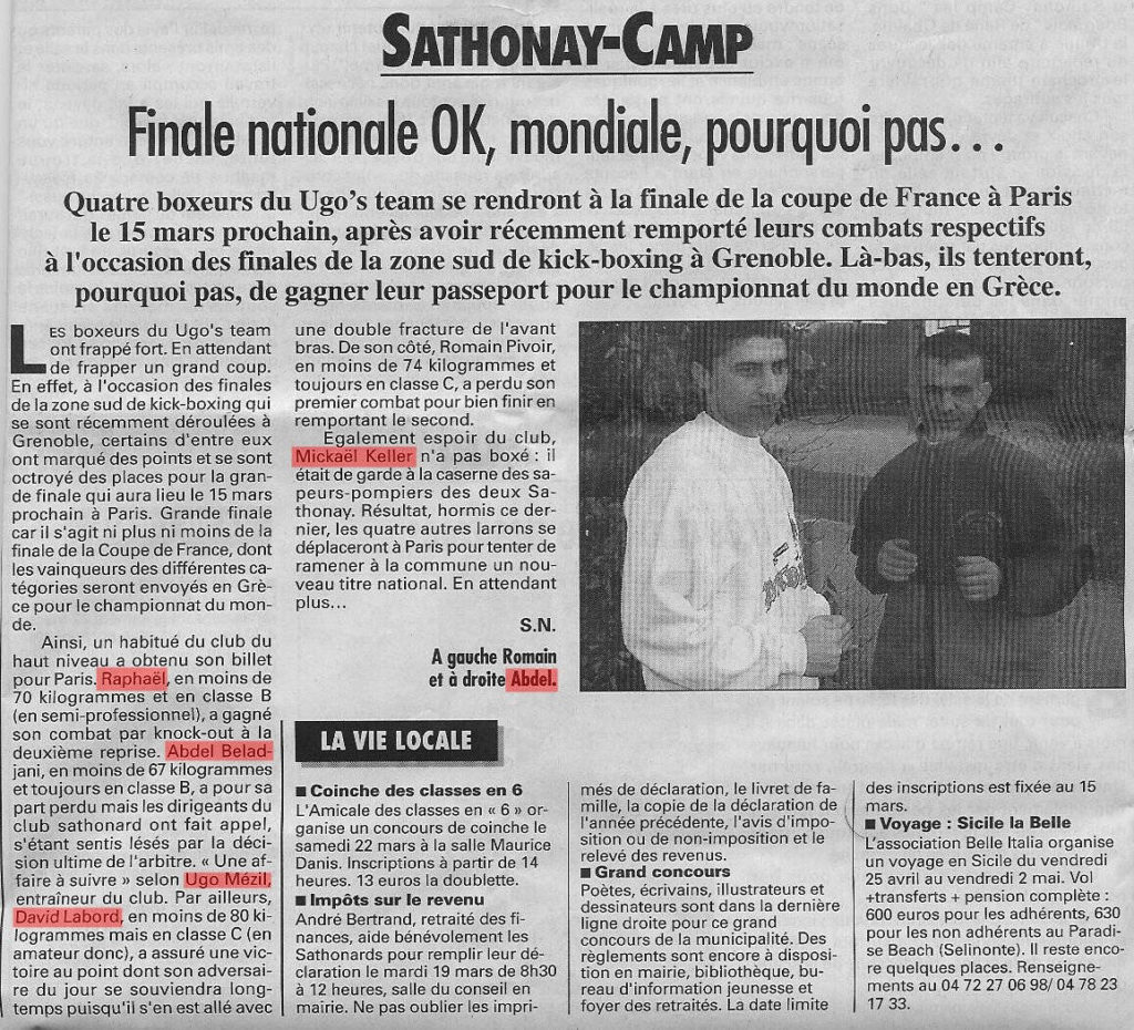 Article de presse