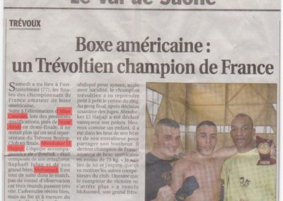 pressetbc_TBC - Article Champion de France ( Boubak)